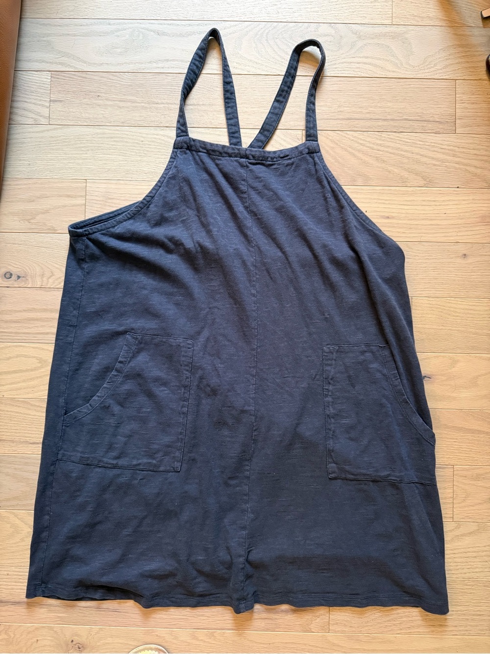 Known Supply Casual Black Cotton Pocket Tank Romper Size L